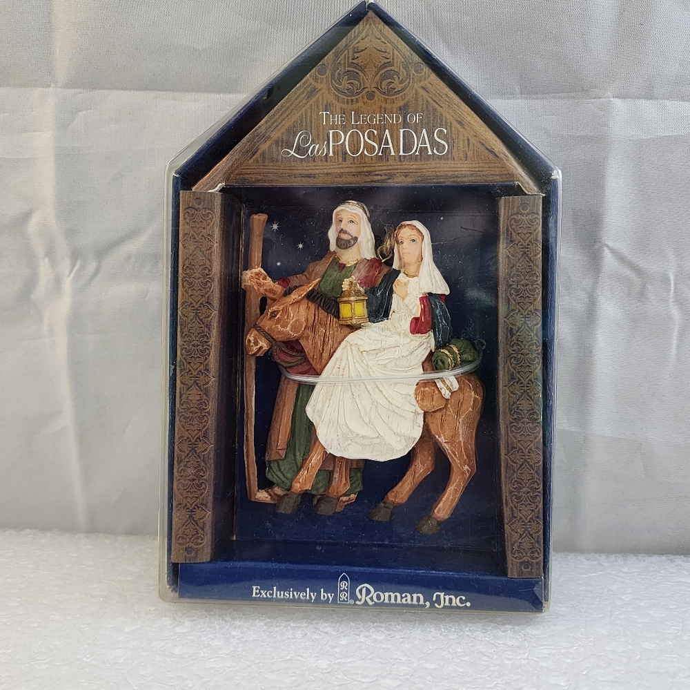Roman Ornament 1999 The Legend of Las Posadas Christmas Nativity